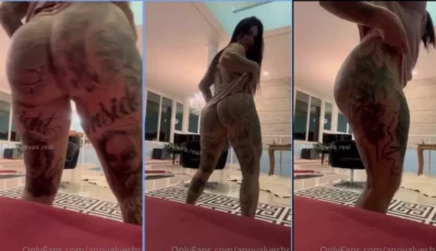 Anny Alves aparece em vídeo no OnlyFans usando uma calcinha rosa bem charmosa