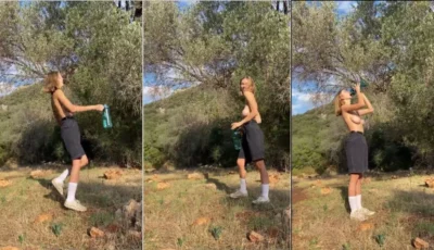 A sua amiga adora exibir os peitos naturais