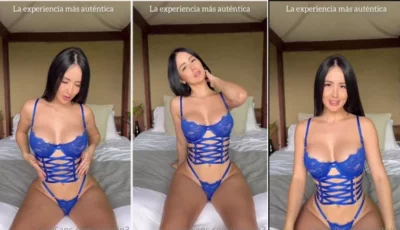 Kathrin, vídeo safado da morena gostosa de calcinha azul!