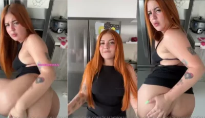 Vídeo quente da ruivinha se dando prazer