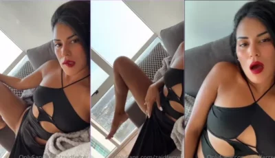 Zair Ferrer é uma morena bem gostosa, toda ousada, jogada no sofá