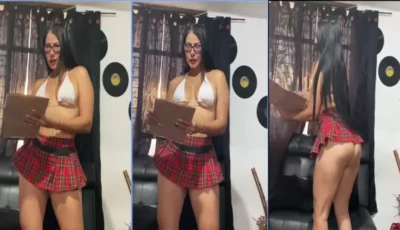 Toda de colegialzinha provocante, a Maigret Zapata não perde a chance de atiçar