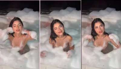 Karen Facundo toda nua na jacuzzi, uma verdadeira ousadia!