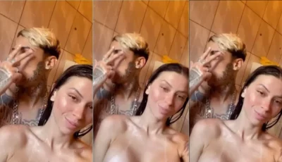 Mc Pipokinha fazendo um carinho no boy safado galego