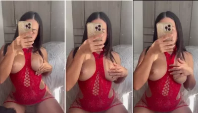 Samy Ramirez, uma morena irresistível com peitões, se descobrindo e se tocando