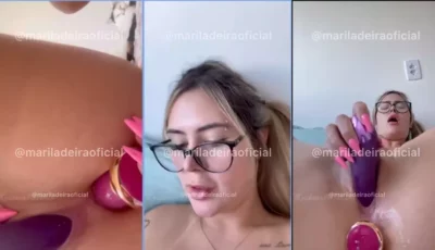 A Mari Ladeira, cheia de vontade, se divertiu alisando tanto o bundão quanto a xereca