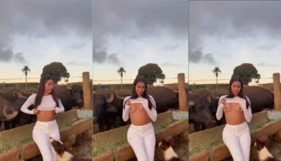 Vídeo incrível da Fernanda Mota Farhat na fazenda, exibindo suas curvas!