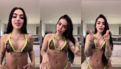 Mc Mirella, a diva brasileira, é toda poderosa, morena, sexy e cheia de ousadia
