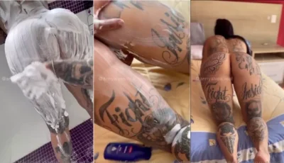 Vídeo da Anny Alves desfrutando de uma massagem deliciosa